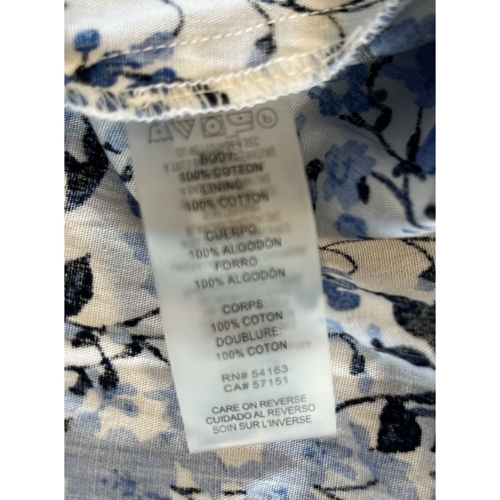 NWT $139 TOMMY HILFIGER Sz 12 Dress Blue Floral Fit & Flare Tie Belt Sleeveless - Picture 10 of 12